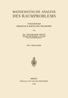 Buchcover Mathematische Analyse des Raumproblems
