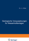 Buchcover Geologische Voraussetzungen für Wasserkraftanlagen