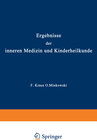 Buchcover Ergebnisse der inneren Medizin und Kinderheilkunde