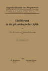 Buchcover Einführung in die physiologische Optik