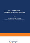 Buchcover Mechanismus — Vitalismus — Mnemismus
