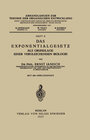Buchcover Das Exponentialgesetz als Grundlage einer Vergleichenden Biologie