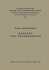 Buchcover Handels- und Wechselrecht