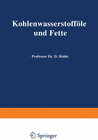 Buchcover Kohlenwasserstofföle und Fette