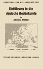 Buchcover Einführung in die deutsche Bodenkunde
