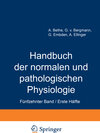 Buchcover Handbuch der normalen und pathologischen Physiologie