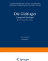 Buchcover Die Gleitlager (Längs- und Querlager)