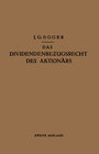 Buchcover Das Dividendenbezugsrecht des Aktionärs