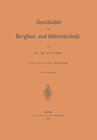 Buchcover Geschichte der Bergbau- und Hüttentechnik