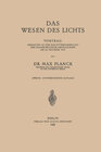 Buchcover Das Wesen des Lichts