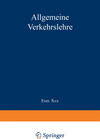 Buchcover Allgemeine Verkehrslehre