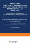 Buchcover Ergebnisse der Hygiene Bakteriologie Immunitätsforschung und Experimentellen Therapie