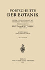 Buchcover Fortschritte der Botanik