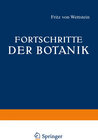 Buchcover Fortschritte der Botanik