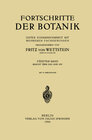 Buchcover Fortschritte der Botanik