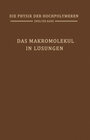Buchcover Das Makromolekül in Lösungen