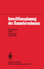 Buchcover Investitionsplanung des Bauunternehmens