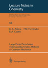 Buchcover Large Order Perturbation Theory and Summation Methods in Quantum Mechanics