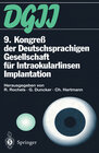 Buchcover 9. Kongreß der Deutschsprachigen Gesellschaft für Intraokularlinsen Implantation