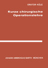 Buchcover Kurze Chirurgische Operationslehre