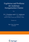 Buchcover Ergebnisse und Probleme der Modernen Anorganischen Chemie