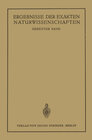 Buchcover Ergebnisse der Exakten Naturwissenschaften