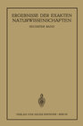 Buchcover Ergebnisse der Exakten Naturwissenschaften