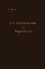 Buchcover Die Rechtskunde des Ingenieurs