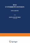 Buchcover Das Unterbewusstsein