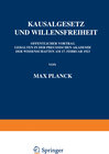 Buchcover Kausalgesetz und Willensfreiheit