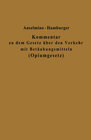 Buchcover Kommentar zu dem Gesetz über den Verkehr mit Betäubungsmitteln (Opiumgesetz) und seinen Ausführungsbestimmungen