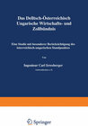 Buchcover Das Deutsch-Österreichisch-Ungarische Wirtschafts- und Zollbündnis