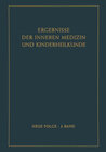 Buchcover Ergebnisse der Inneren Medizin und Kinderheilkunde