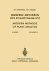 Buchcover Modern Methods of Plant Analysis / Moderne Methoden der Pflanzenanalyse