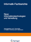 Buchcover Neue Informationstechnologien und Verwaltung
