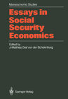 Buchcover Essays in Social Security Economics
