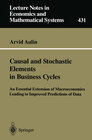 Buchcover Causal and Stochastic Elements in Business Cycles