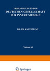 Buchcover Verhandlungen der Deutschen Gesellschaft für Innere Medizin
