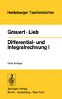 Buchcover Differential- und Integralrechnung I