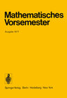 Buchcover Mathematisches Vorsemester