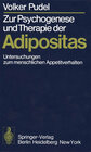 Buchcover Zur Psychogenese und Therapie der Adipositas