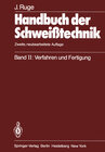 Buchcover Handbuch der Schweißtechnik