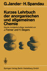 Buchcover Kurzes Lehrbuch der anorganischen und allgemeinen Chemie
