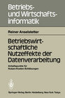 Buchcover Betriebswirtschaftliche Nutzeffekte der Datenverarbeitung