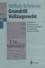 Buchcover Grundriß Vollzugsrecht