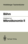Buchcover Arbeitsbuch zur Mikroökonomie II