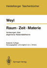 Buchcover Raum · Zeit · Materie