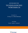 Buchcover Technologisches Wörterbuch