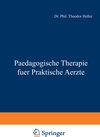 Buchcover Paedagogische Therapie fuer Praktische Aerzte