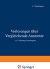 Buchcover Vorlesungen Über Vergleichende Anatomie
